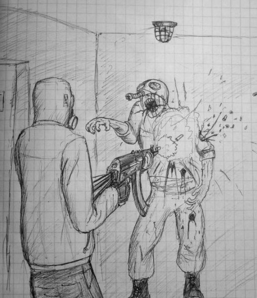 Сталкер рисунки