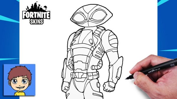 Лёгкие рисунки ФОРТНАЙТ