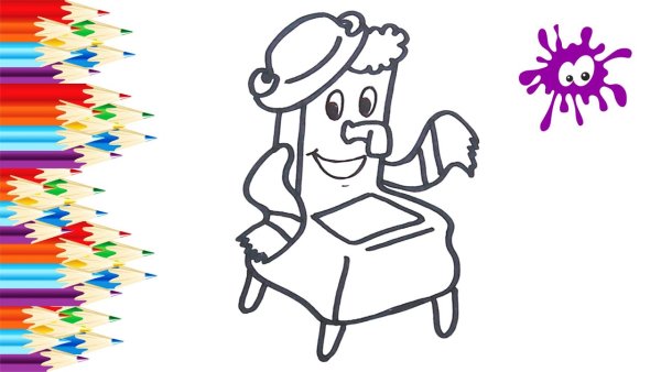 Раскраска Мойдодыр