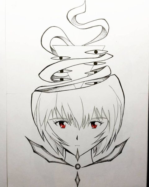 Аниме тату Евангелион