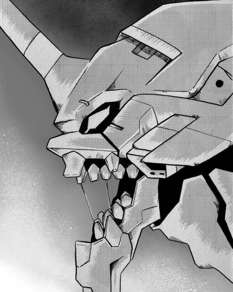 Евангелион ева 01 чб