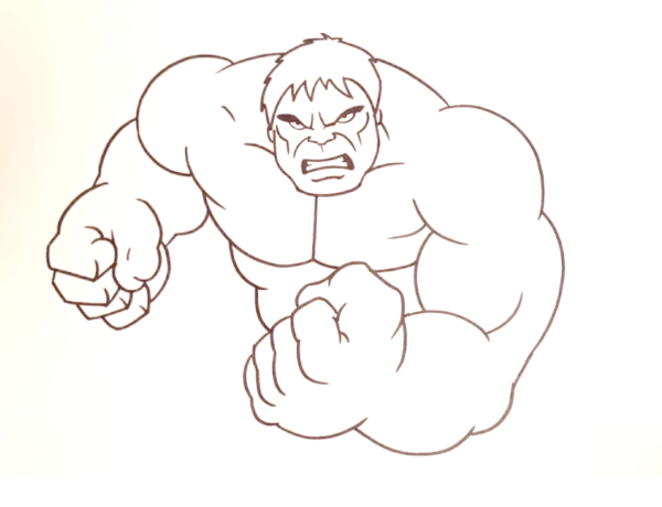 Халк рисунок