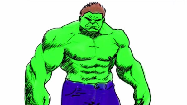 Халк для срисовки