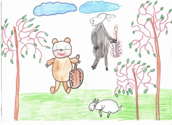 Иллюстрация к басне квартет 3 класс