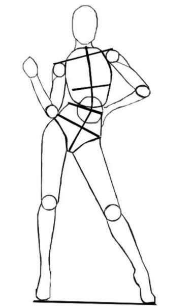 Тело девушки референс пропорции