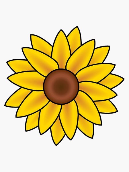 Подсолнух рисунок для детей