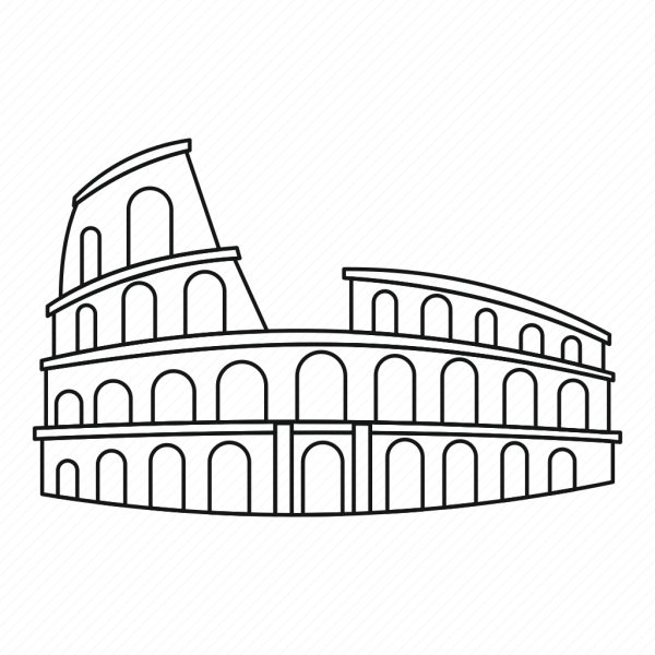Колизей в Риме рисунок