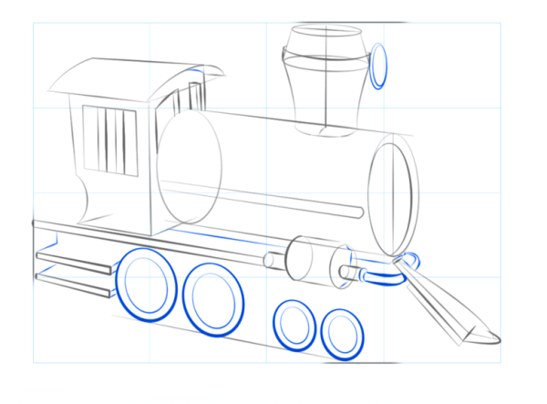 Рисование паровозиков