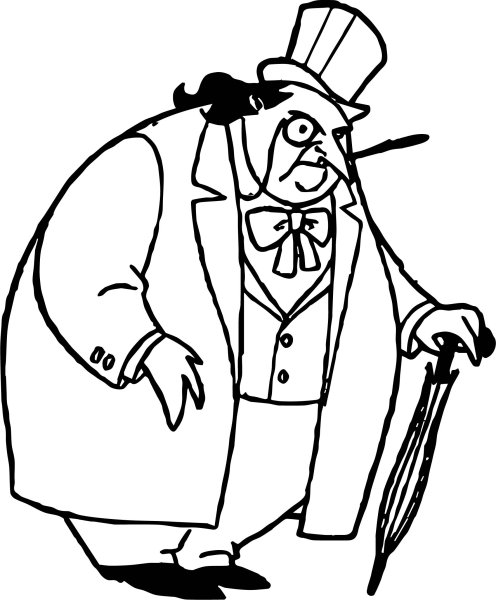 Раскраска Толстяк