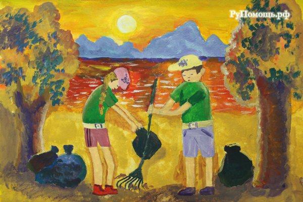 Рисование сбор урожая