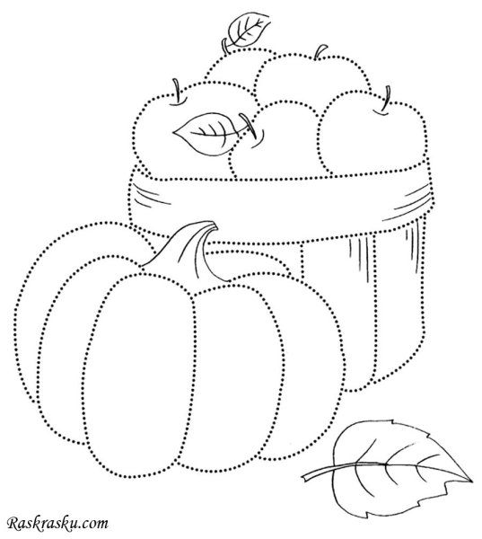 Осень раскраска для детей