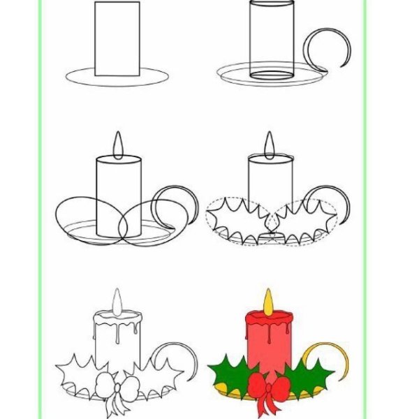 Рисунок на тему Рождество