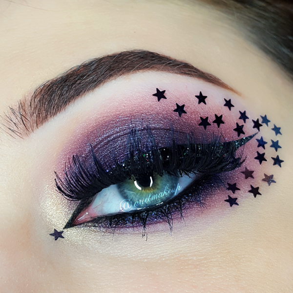 Макияж глаз с рисунком