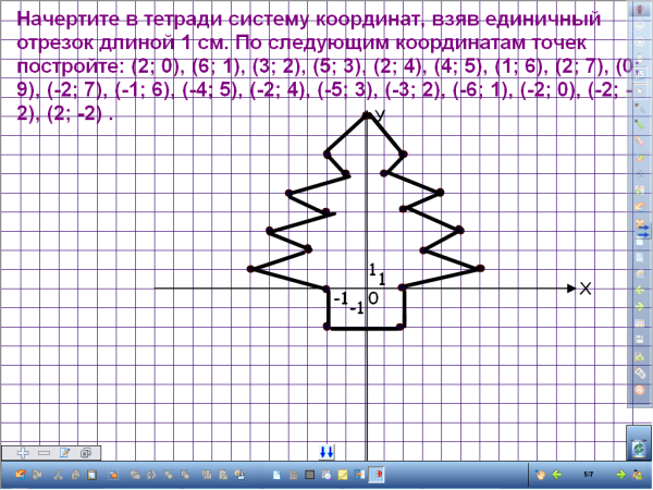Фигуры по координатным точкам
