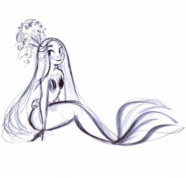 Уроки рисования русалок
