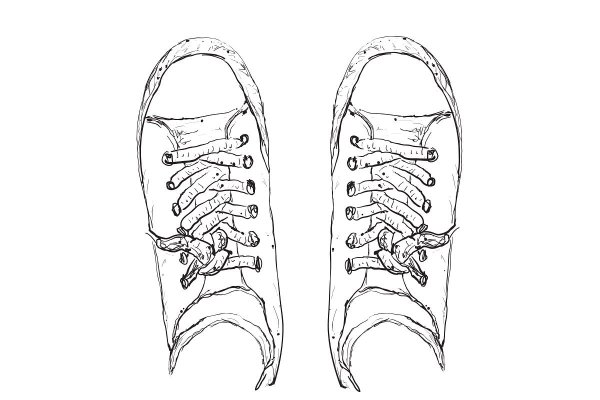 Рисунок кроссовок найк АИР Макс