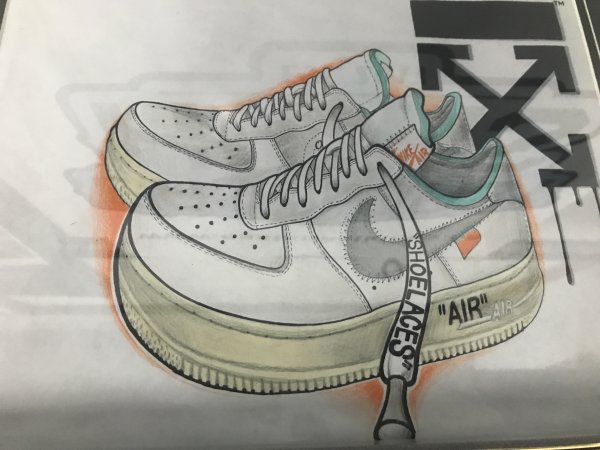 Кроссовки адедаскарандашом