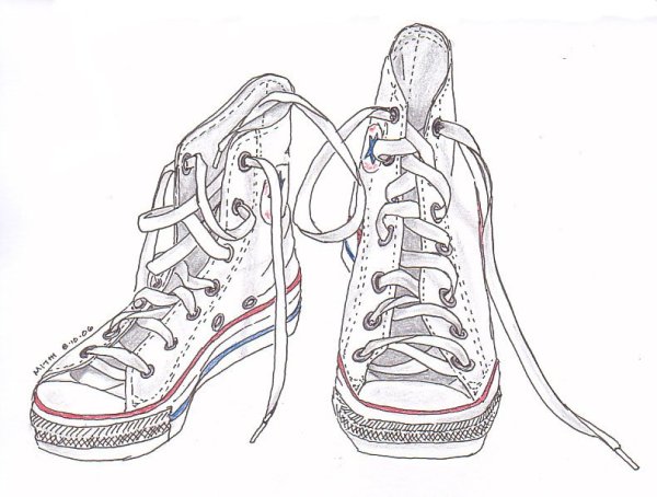 Кроссовки рисунок