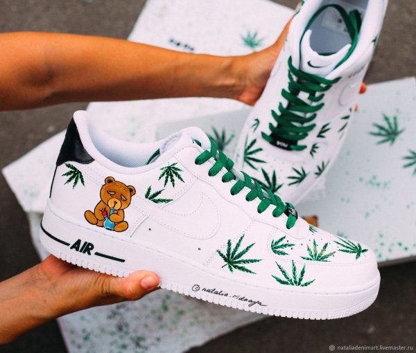 Nike Air Force кастом маркером