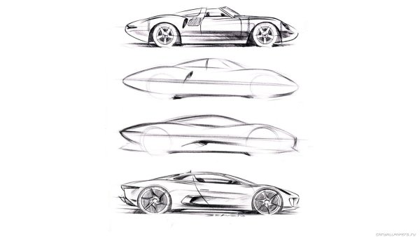 Машина будущего рисунок для детей