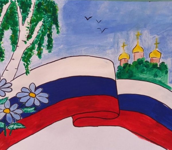 Аппликация на тему Россия Родина моя