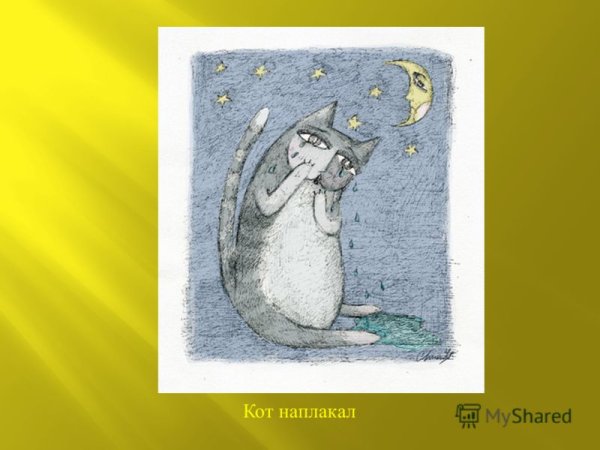Картинка к фразеологизму кот наплакал