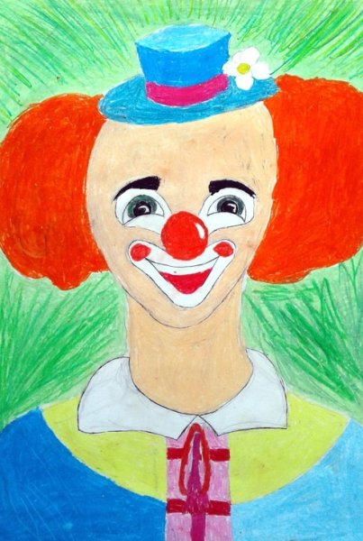 Клоун для срисовки