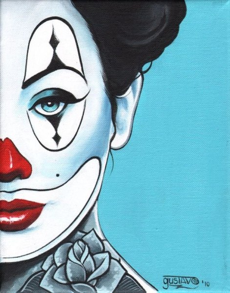 Хэллоуин Арлекино Гримм