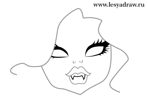 Нарисовать Клодин из монстр Хай