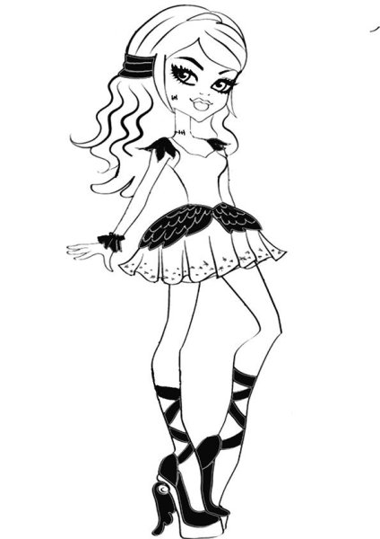 Монстер Хай для срисовки