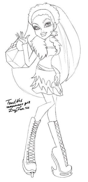 Как рисовать монстр Хай Эбби