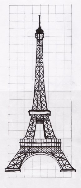 Раскраска эльфелева башня