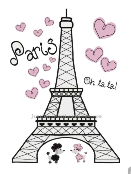 Эльфелевая башня Париж рисунок