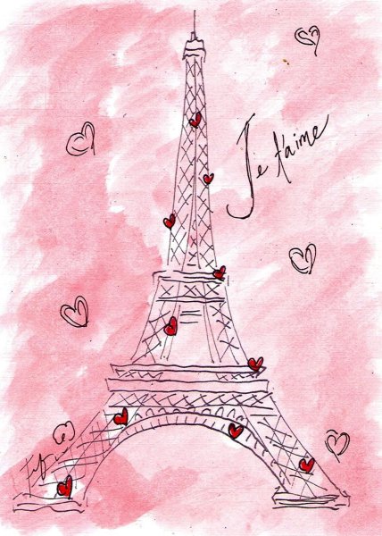 Раскраска эльфивая башня в Париже