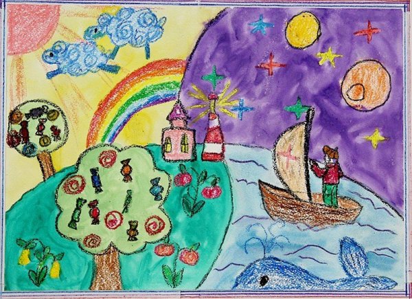 Фантазийные рисунки для детей