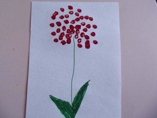 Рисование ватными палочками