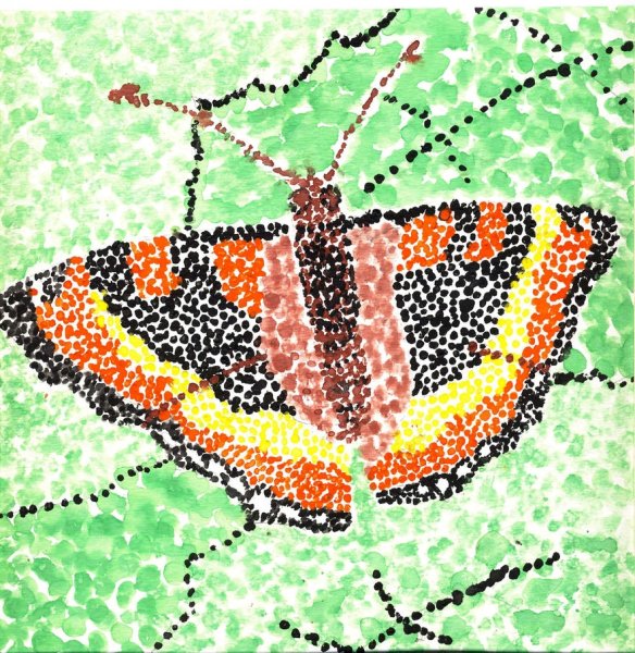 Точечная техника рисования для детей