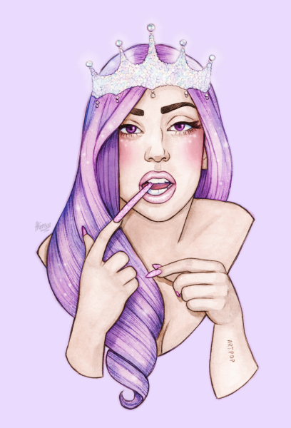 Рисунки для срисовки прикольные красками