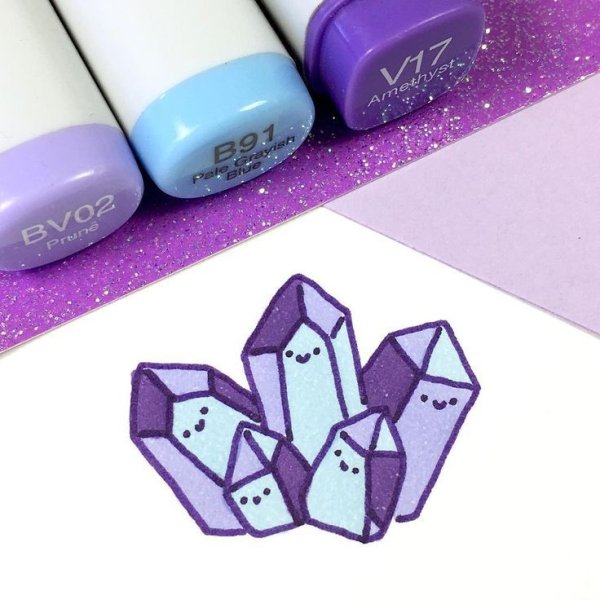 Легкая картина фиолетовая