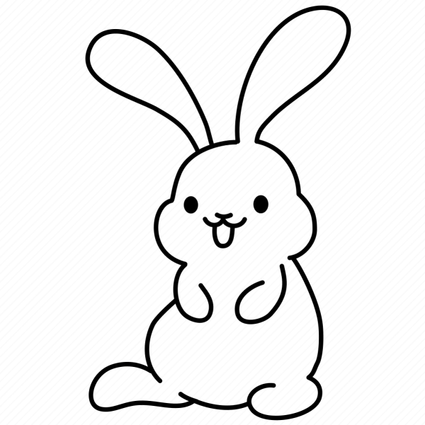 Вытынанка кролик