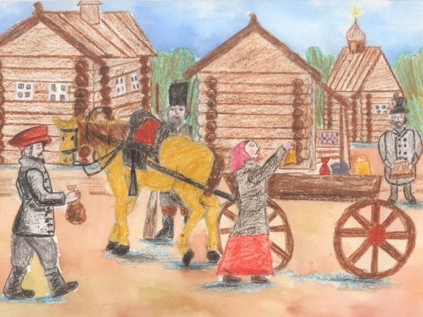 Ярмарка рисунок