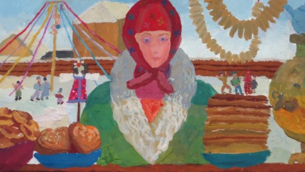 Рисунок щедрая Масленица