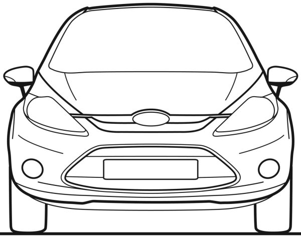 Ford Fiesta 2012 раскраски