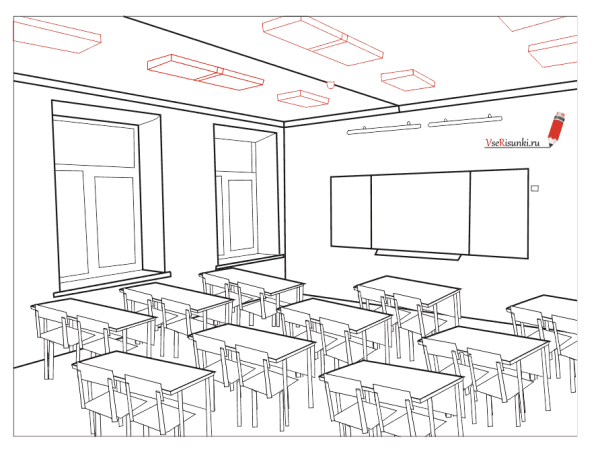 Картинки для срисовки школа