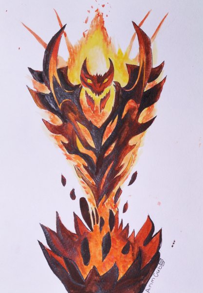 Shadow Fiend Dota 2 тату