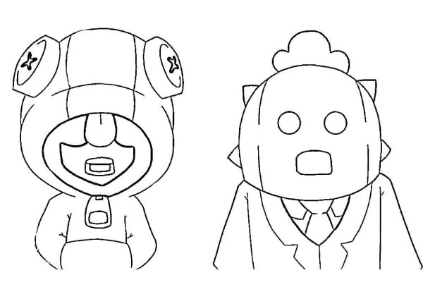 Значки Brawl Stars раскраска