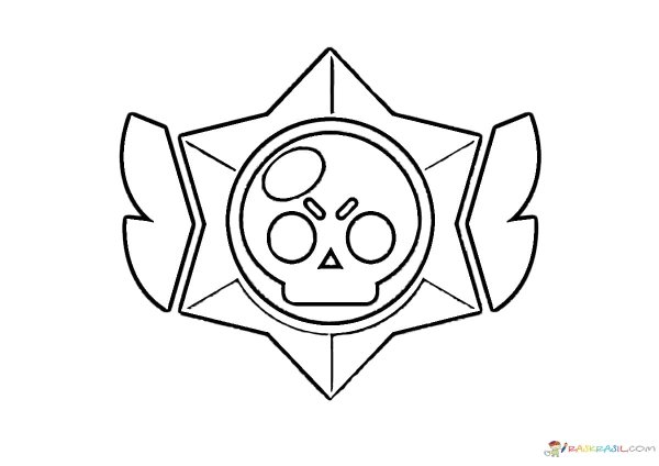 Раскраска Леон Brawl Stars