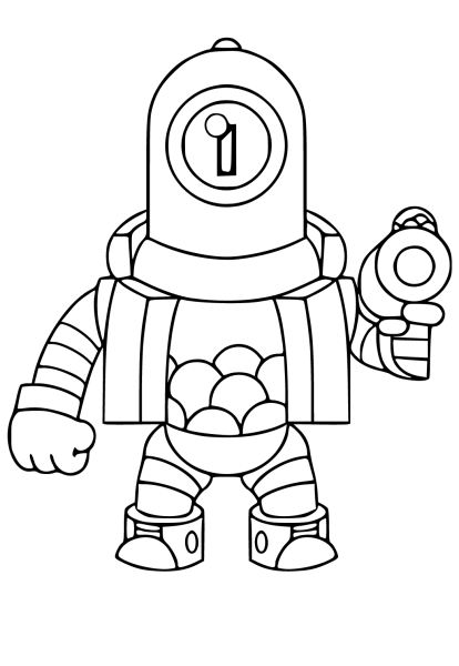 Рисунок БРАВЛ старс Леона