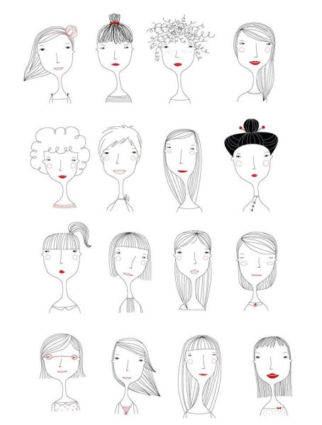 Простое лицо для срисовки