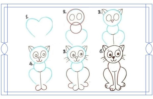 Раскраска маленькие котята